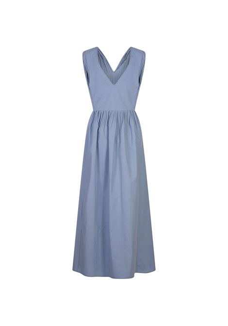 Abito Antea In Cotone Dusty Blue AMOTEA | ANTEA COTTONDUSTY LIGHT BLUE